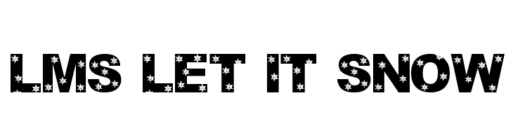 let it snow font svg