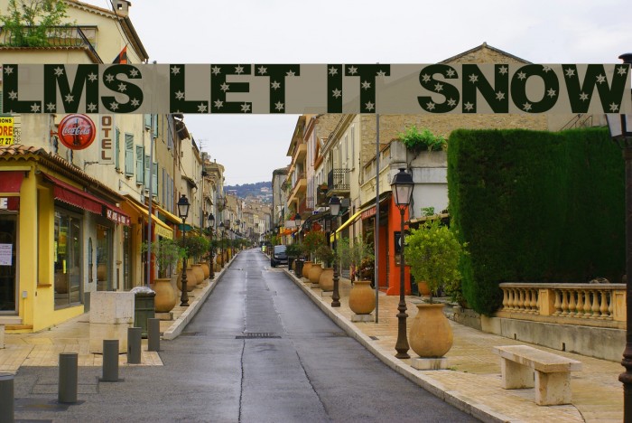 LMS Let It Snow Font examples