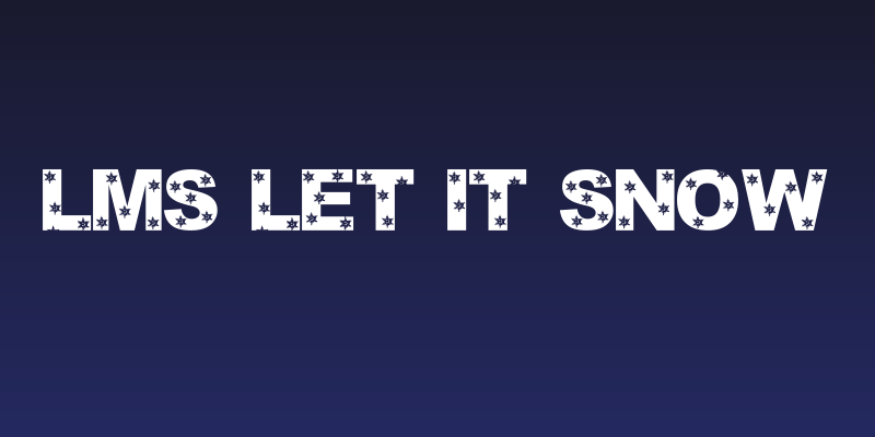 LMS Let It Snow Social Header