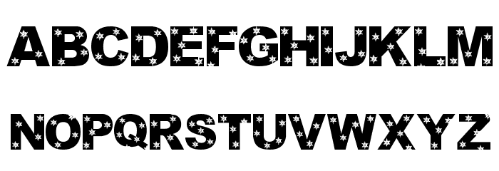 LMS Let It Snow Font LOWERCASE