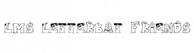 LMS Letterbat Friends  font caratteri gratis