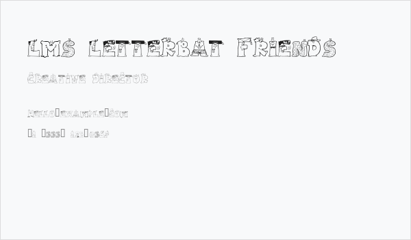 LMS Letterbat Friends Business Card