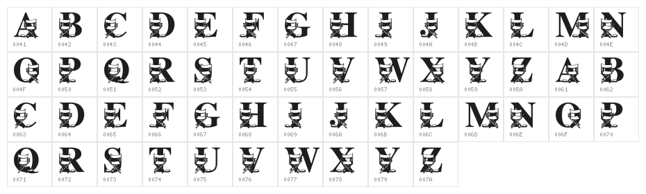 LMS Lights, Camera, Action Character Map