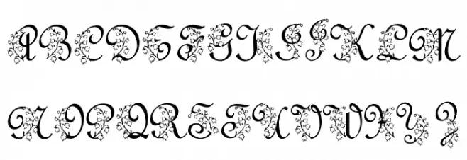 LMS Lily Of The Valley Schriftart Groß