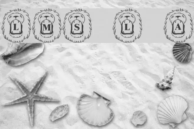 LMS Lion Around Font examples