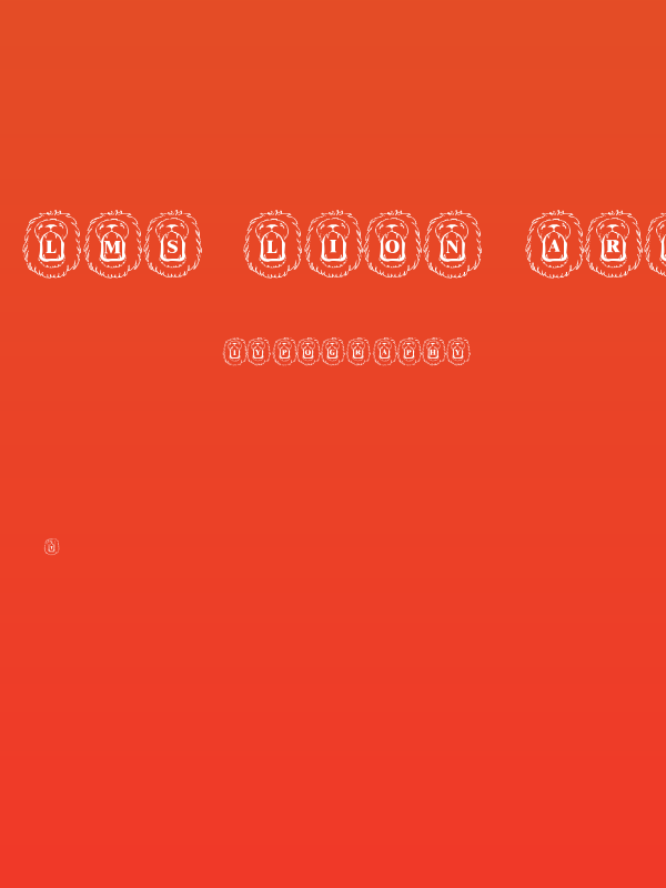 LMS Lion Around Poster