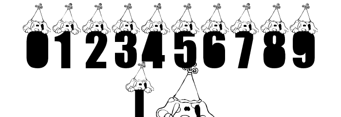 LMS Looking For Blues Clues Font OTHER CHARS