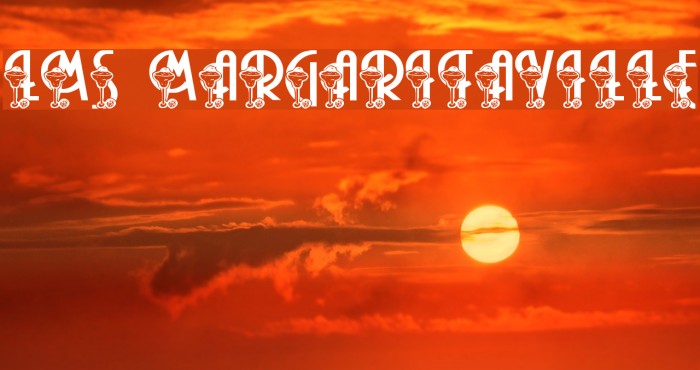 LMS Margaritaville Font examples