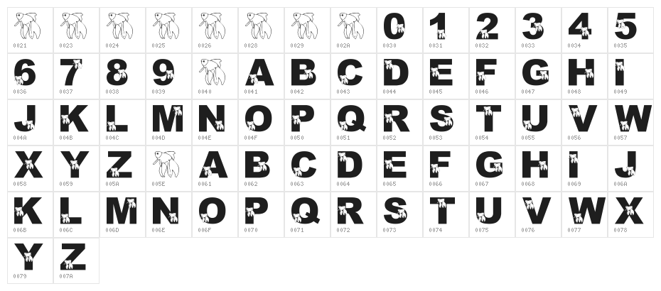 LMS Master Beta Mike Character Map