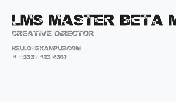 LMS Master Beta Mike Business Card