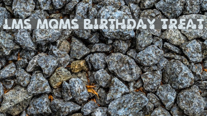 LMS Moms Birthday Treat Font examples