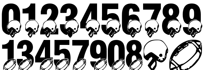 LMS Monday Night Football Font OTHER CHARS