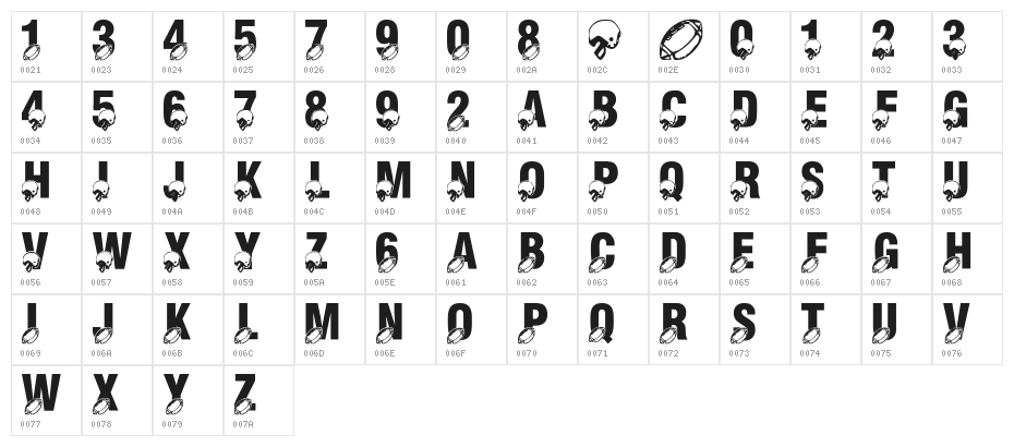 LMS Monday Night Football Character Map