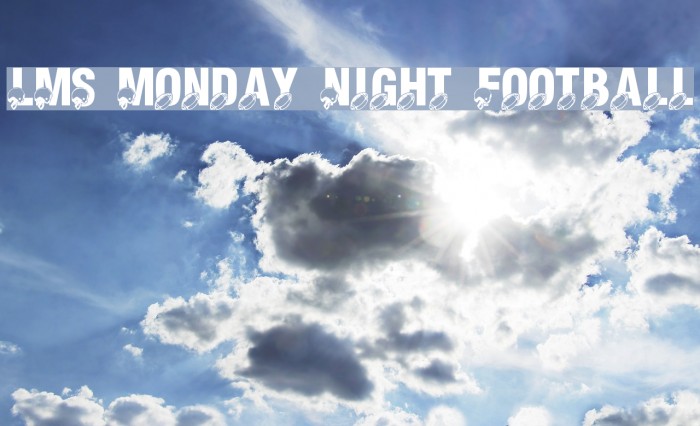 LMS Monday Night Football Font examples