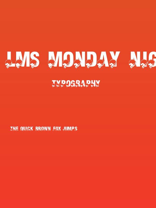LMS Monday Night Football Poster