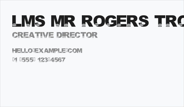 LMS Mr Rogers Trolly Business Card