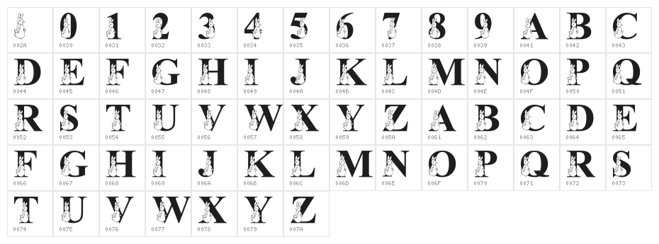 LMS My Favorite Rabbit Character Map