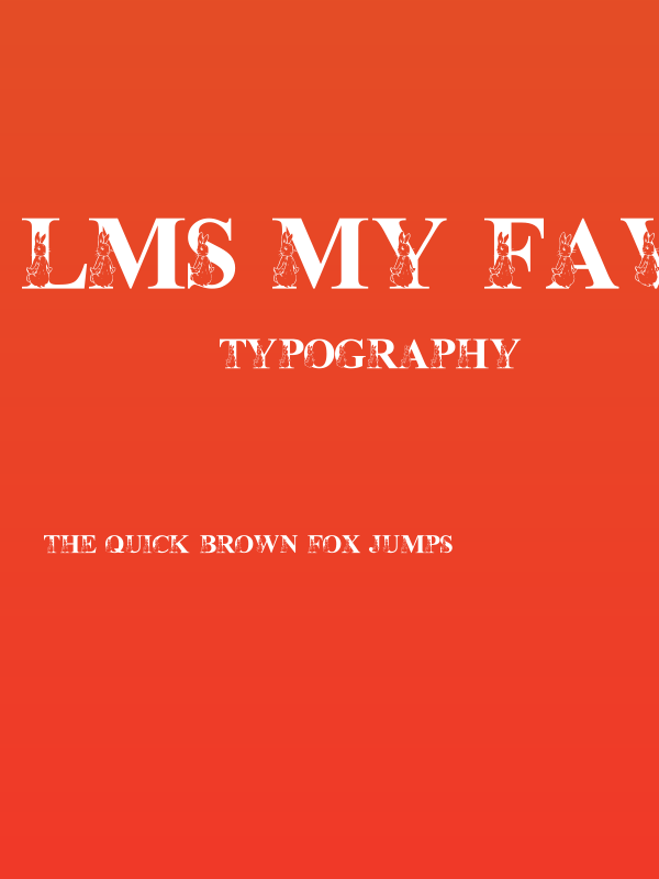 LMS My Favorite Rabbit Poster