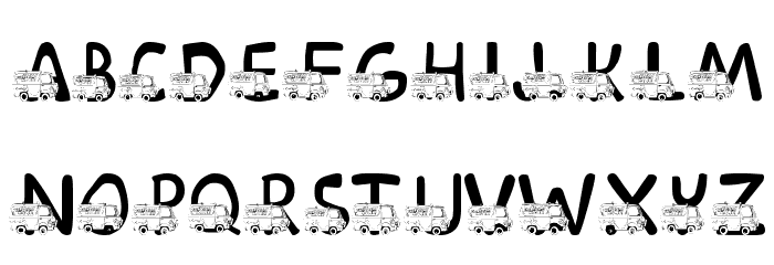 LMS Mystery Machine Font LOWERCASE