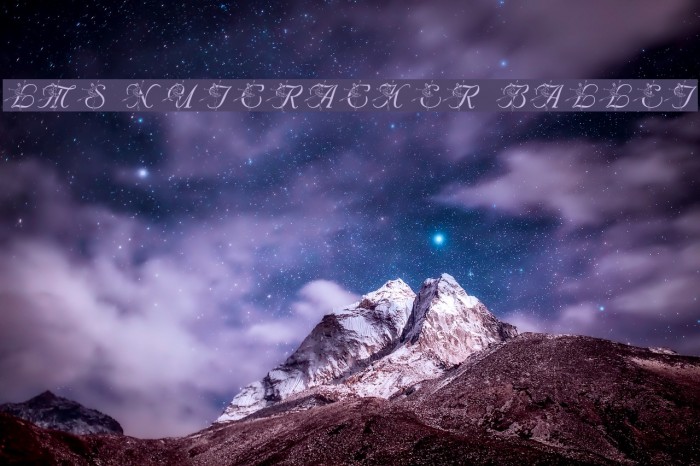 LMS Nutcracker Ballet Font examples
