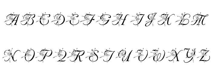 LMS Nutcracker Ballet Font LOWERCASE