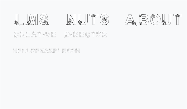 LMS Nuts About Squirrels Business Card