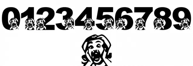 LMS Oh The Horror Of It All Font OTHER CHARS