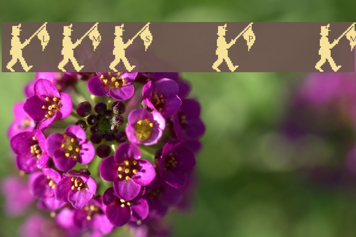 LMS Parade March Font examples