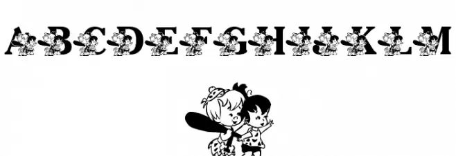LMS Pebbles and Bam Bam Font OTHER CHARS