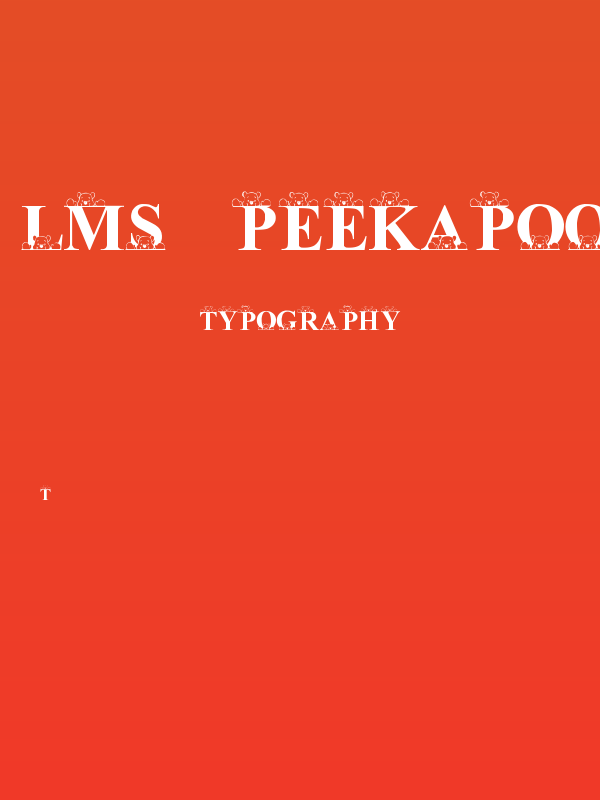 LMS Peek-A-Pooh Poster