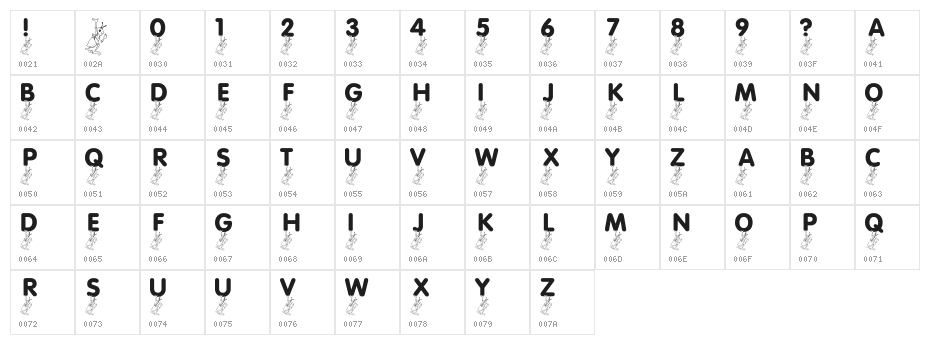 LMS Picnic Parade Character Map