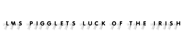 LMS Pigglet's Luck Of The Irish  Frei Schriftart Herunterladen