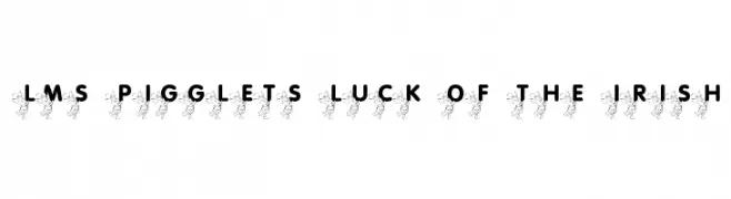 LMS Pigglet's Luck Of The Irish  Скачать бесплатные шрифты