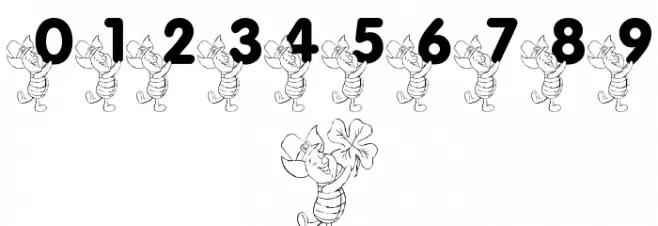 LMS Pigglet's Luck Of The Irish Font OTHER CHARS