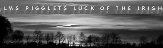 LMS Pigglet's Luck Of The Irish Font examples