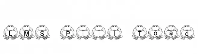 LMS Pill Toad  免费字体下载