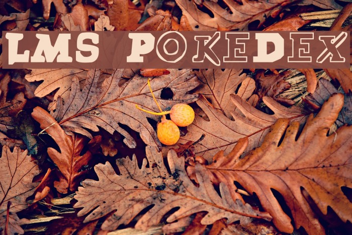 LMS PokeDex Font examples