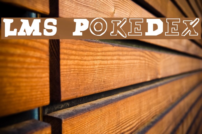 LMS PokeDex Font examples