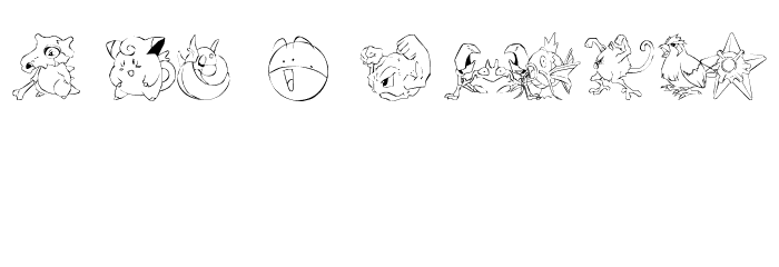 LMS Poke'mon Master DingBat Font OTHER CHARS