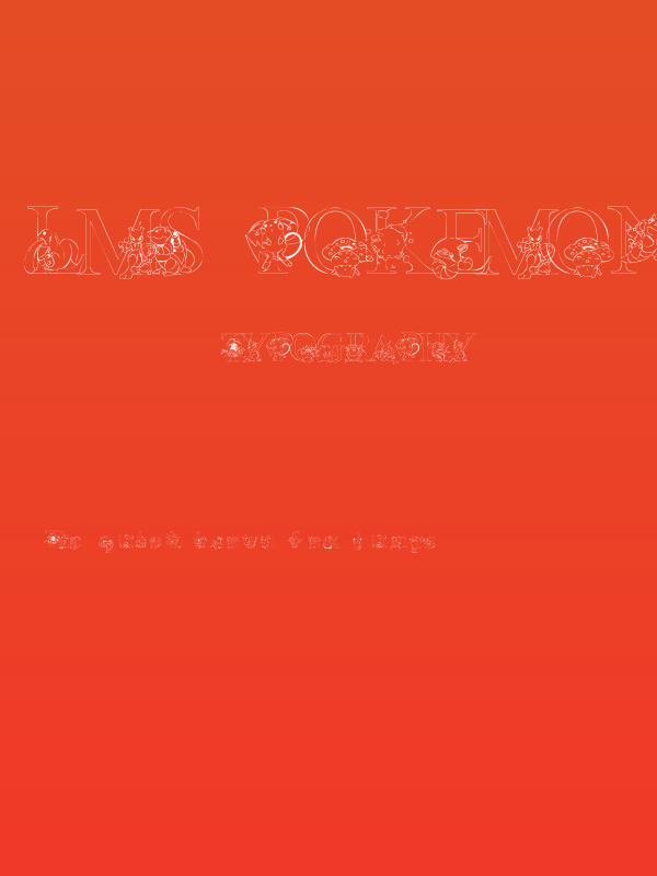 LMS Poke'mon Master Outline Poster