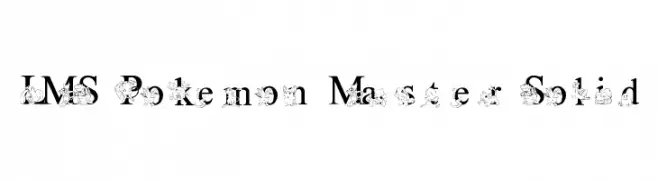 LMS Poke'mon Master Solid  Fuentes Gratis Descargar