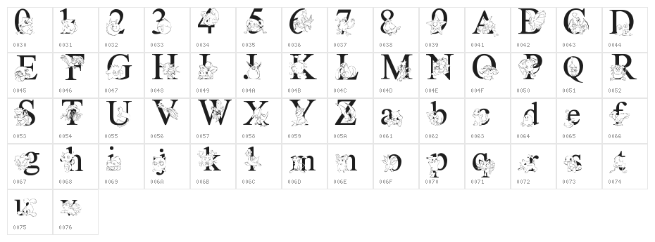 LMS Poke'mon Master Solid Character Map
