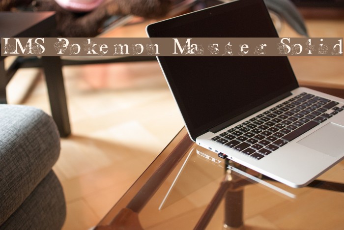 LMS Poke'mon Master Solid Font examples
