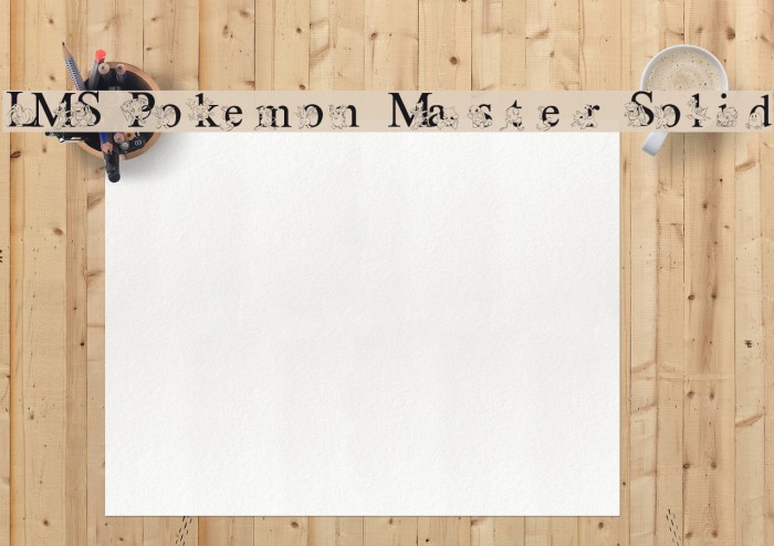 LMS Poke'mon Master Solid Font examples