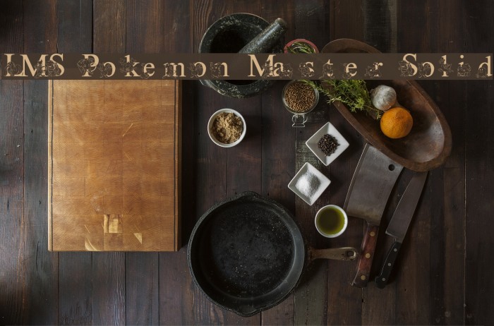 LMS Poke'mon Master Solid Font examples