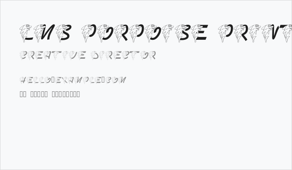 LMS Porpoise Print Business Card