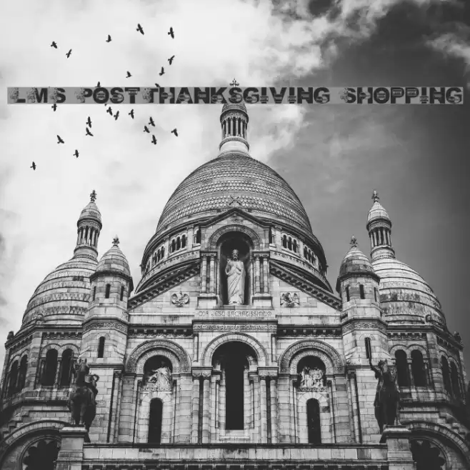 LMS Post-Thanksgiving Shopping Font examples