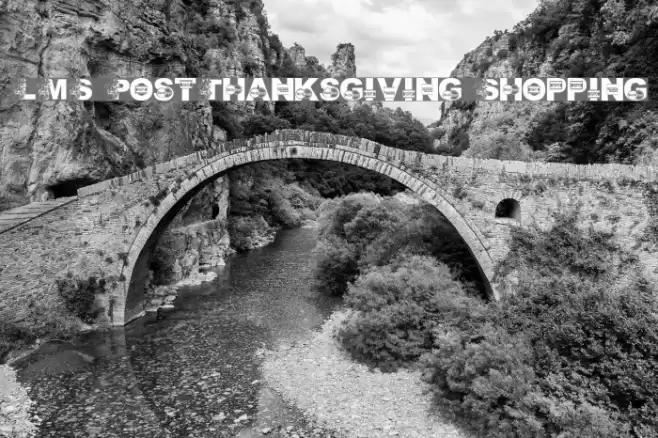 LMS Post-Thanksgiving Shopping Font examples