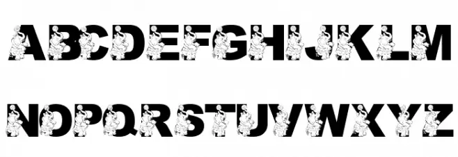 LMS Preforming Pachyderm Font Litere mari