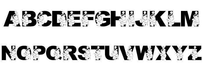 LMS Preforming Pachyderm Font LOWERCASE